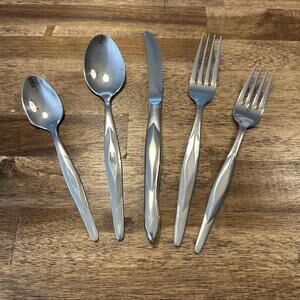 Cutco USA Stainless Steel Dinner Flatware 5 Pc. Set 2 Forks 2 Spoons 1 Knife VGC